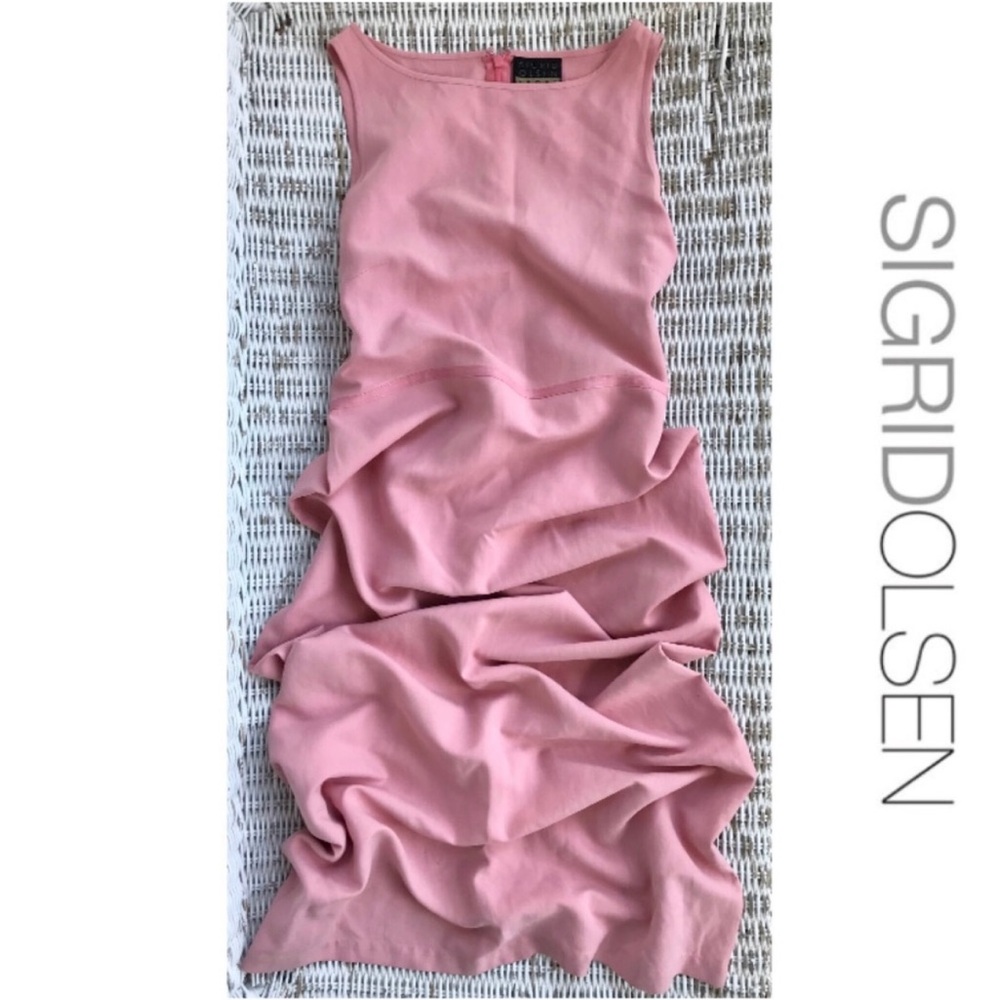 NWOT ✽ SIGRID OLSEN ✽ Silk & Linen Blush Pink Sleeveless Maxi Dress, Size 4